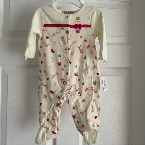 Juicy couture newborn footie pajamas. - Picture 1 of 6